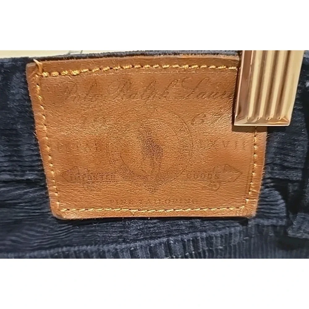 Polo Ralph Lauren Men's Slim Fit‎ Corduroy Pants, 33x32, Navy Blue, Cotton.
